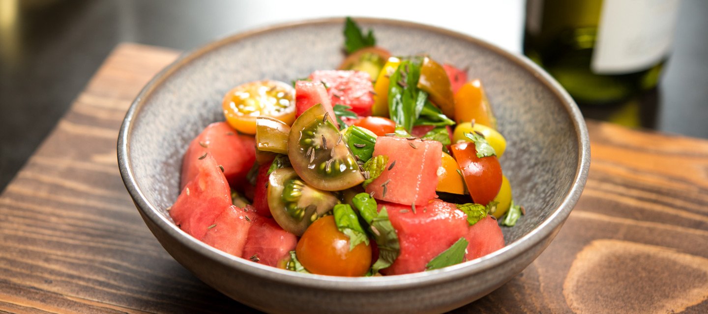 Fruit, Tomato & Basil Salad