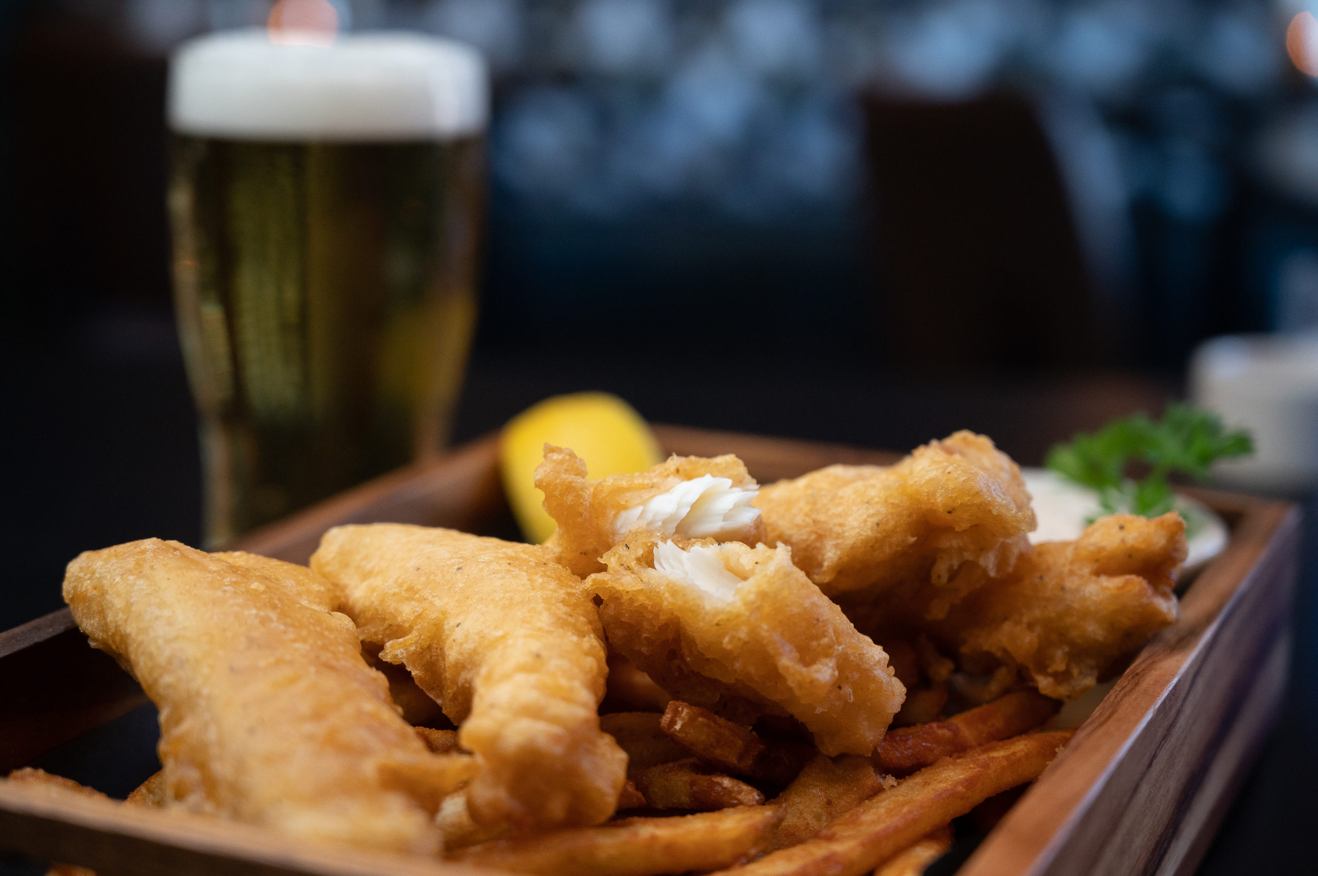Halibut fish and chips 